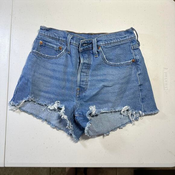 Levis size 27 high waisted distressed - Picture 1 of 5